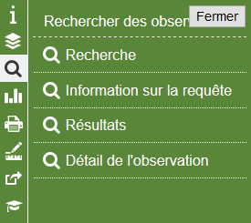 Volets résultats